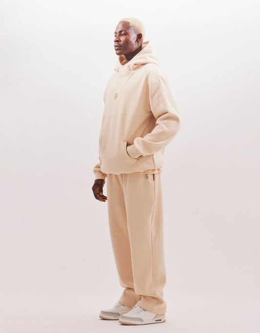 blusa de moletom bege / calça de moletom bege / off white sweatpants / off white hoodie