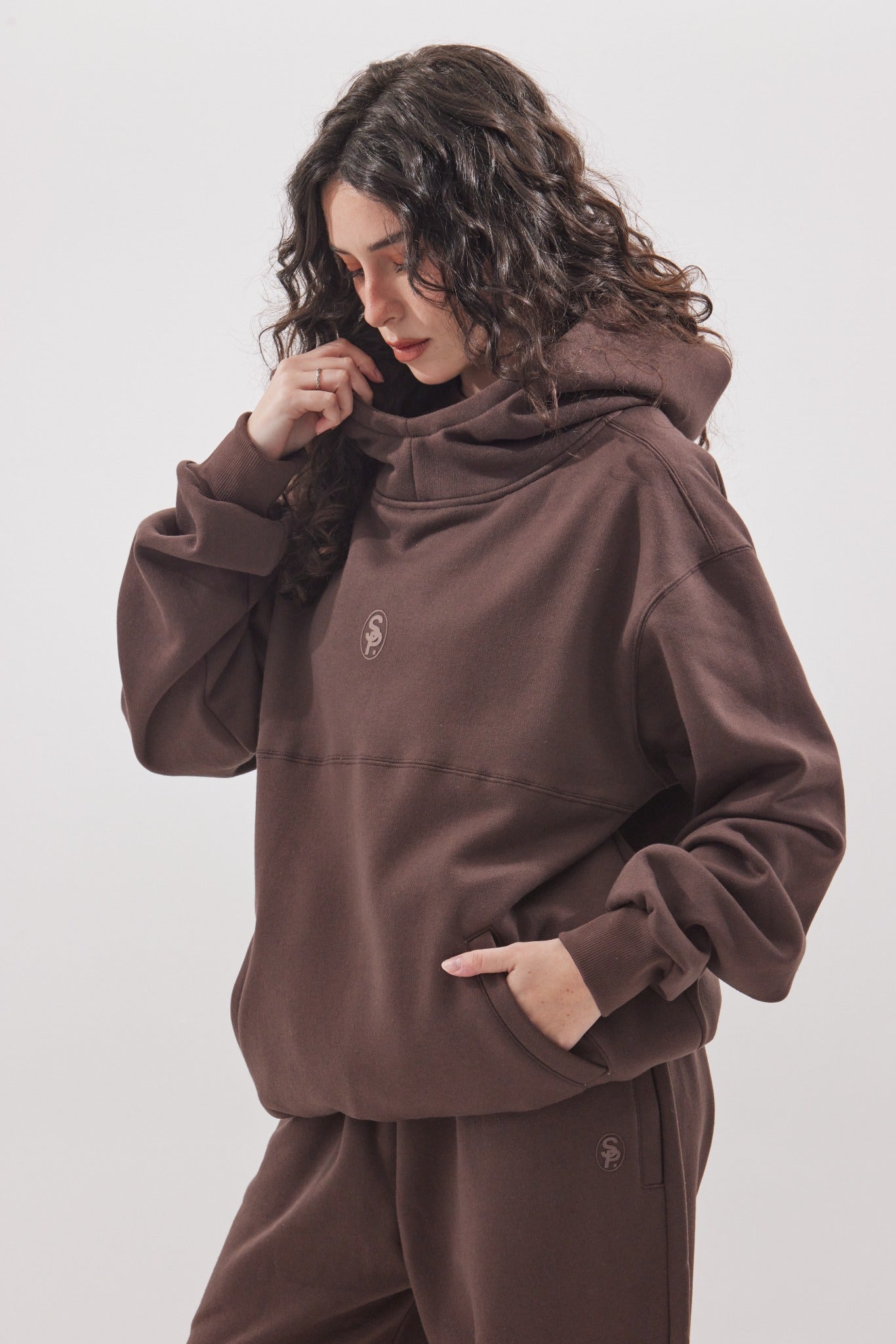 calça de moletom marrom / blusa de moletom marrom  / brown sweatpants / brown women's hoodie