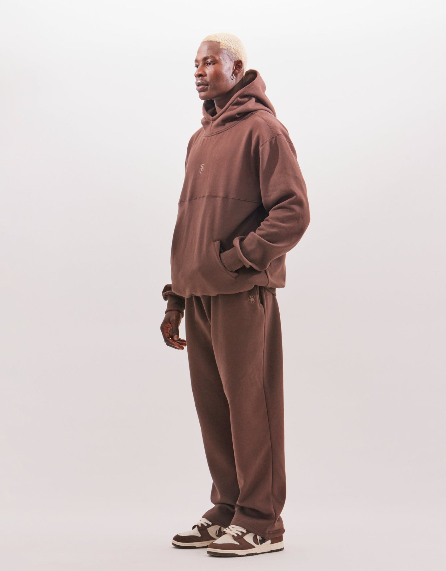blusa de moletom marrom / calça de moletom marrom / brown sweatpants / brown hoodie