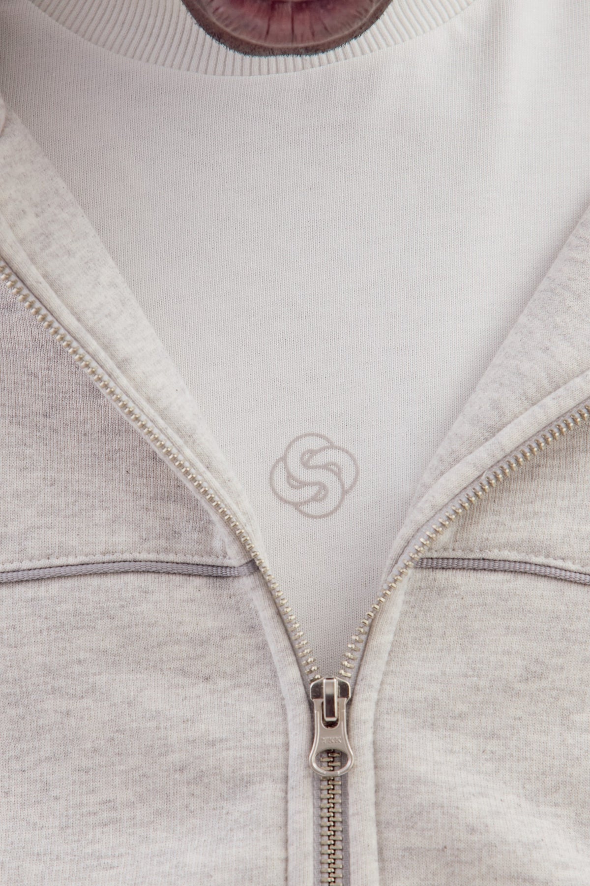 Moletom Zip-Up Caminhos - Cinza
