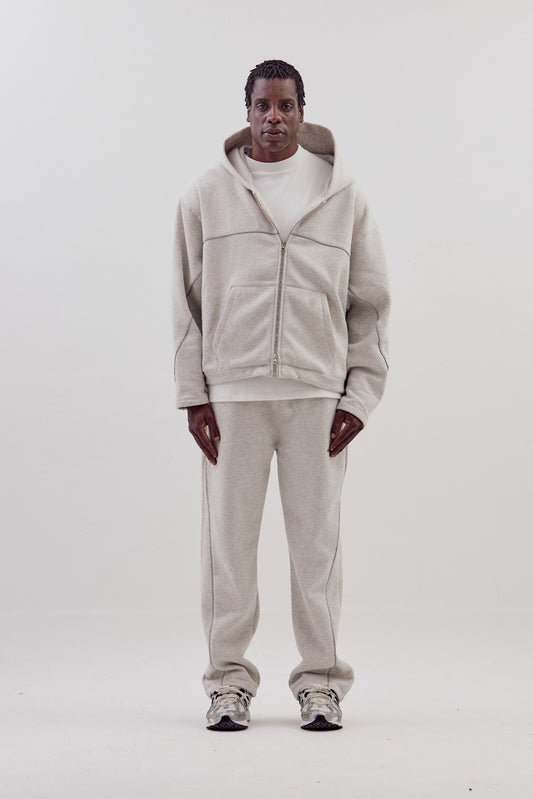 Moletom Zip-Up Caminhos - Cinza