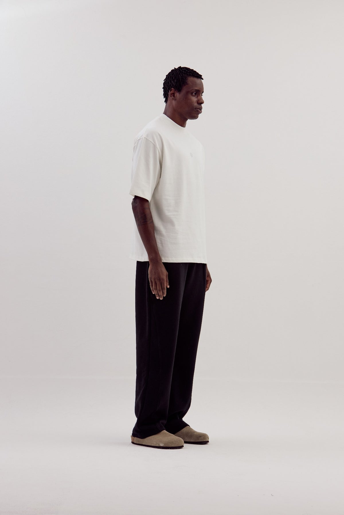 Camiseta Boxy Over Caminhos - Off-white