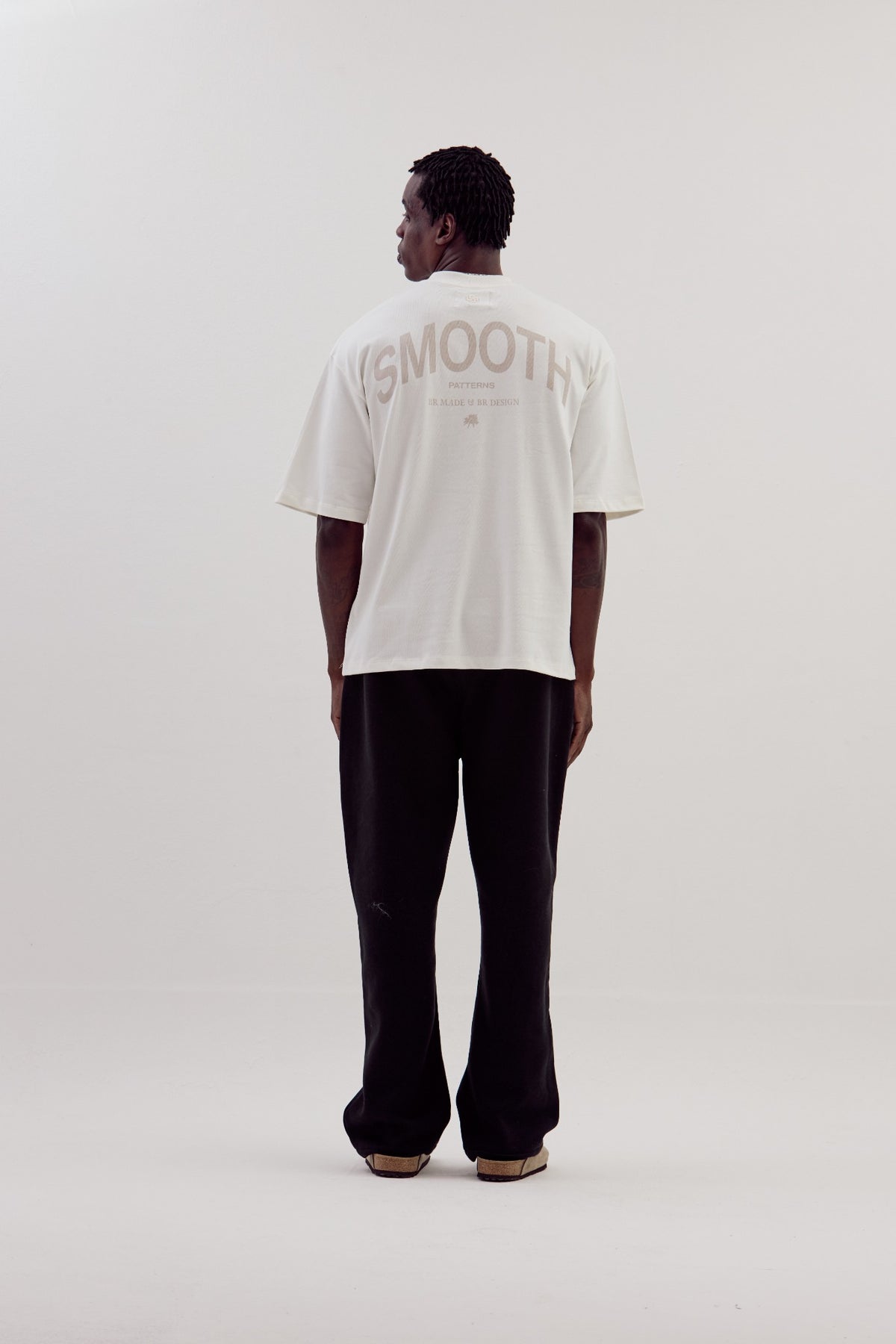 Camiseta Boxy Over Caminhos - Off-white