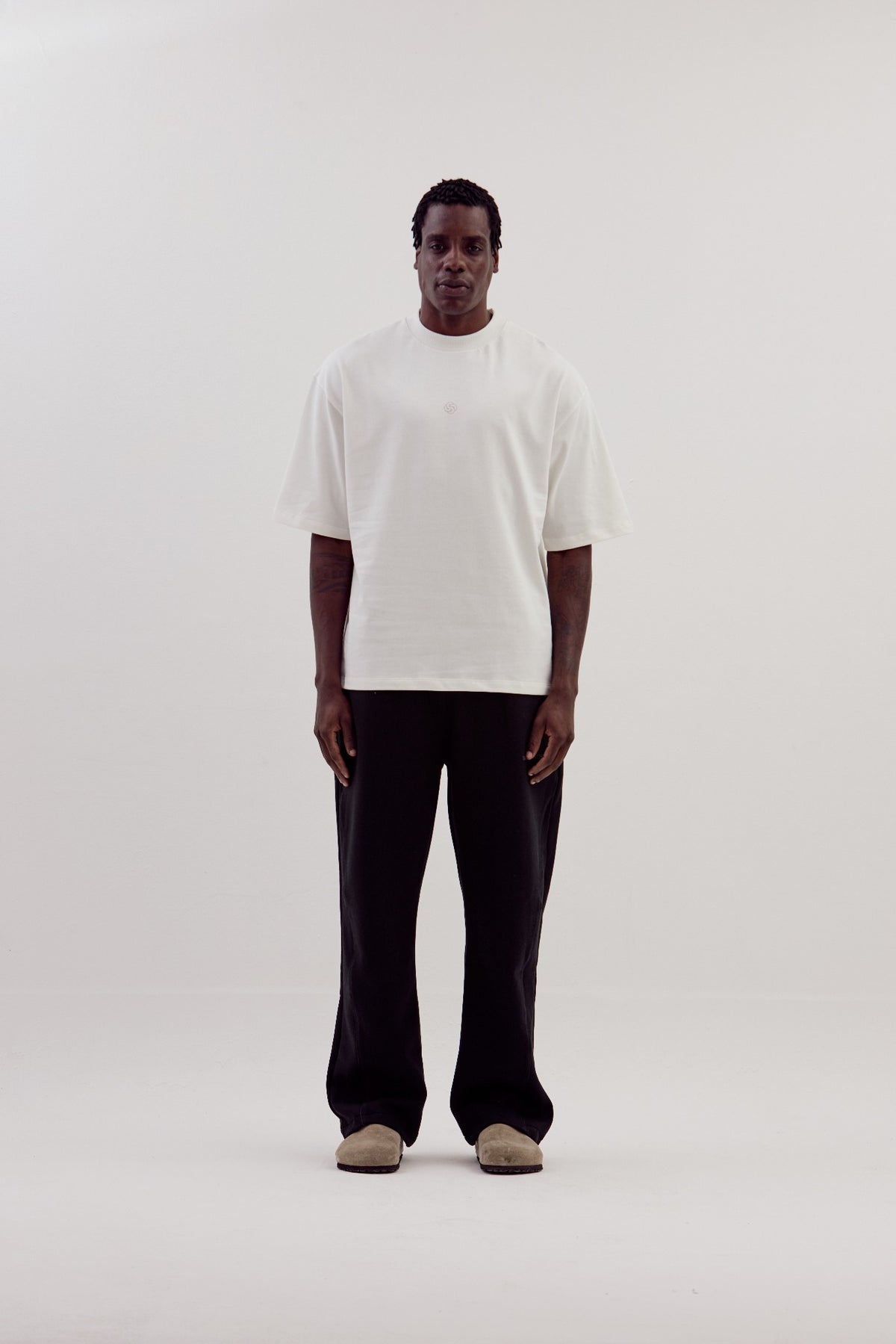 Camiseta Boxy Over Caminhos - Off-white
