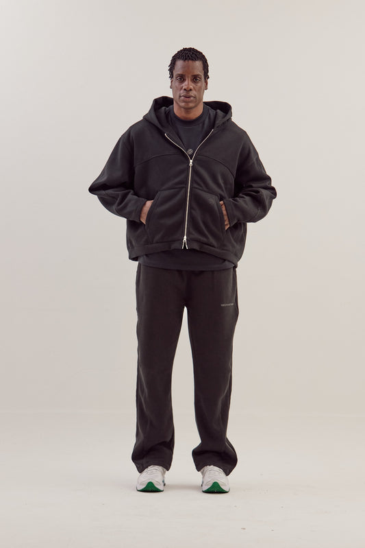 Moletom Zip-Up Caminhos - Preto