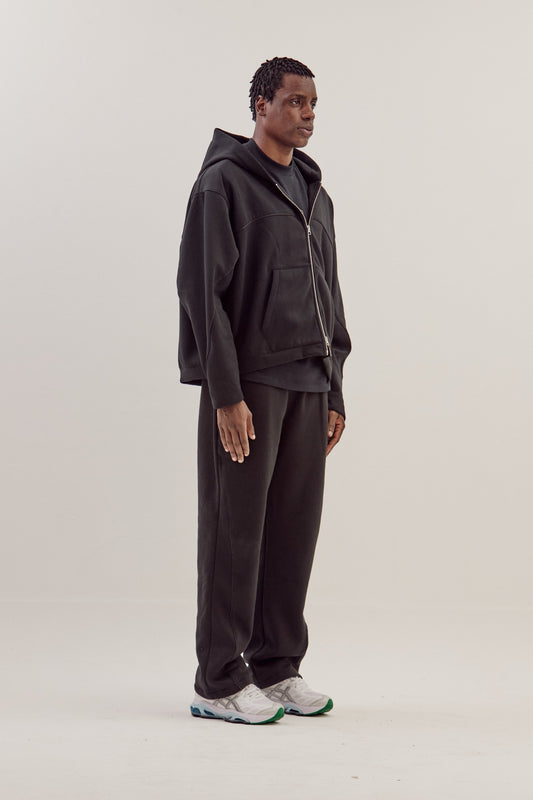 Moletom Zip-Up Caminhos - Preto